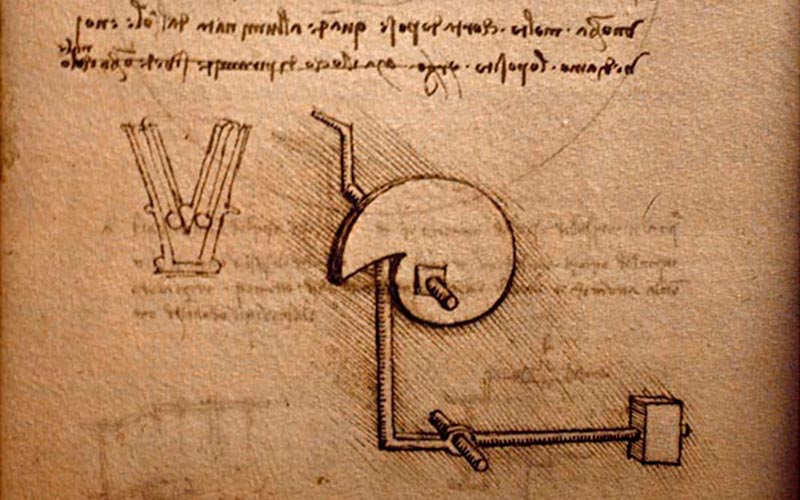 classe Renaissance française en Val-de-Loire | Élément Terre - © Peterspixel-Flickr - croquis de Léonard de Vinci