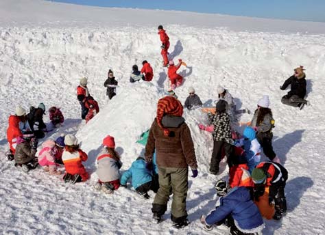 Dans la neige avec Élément Terre