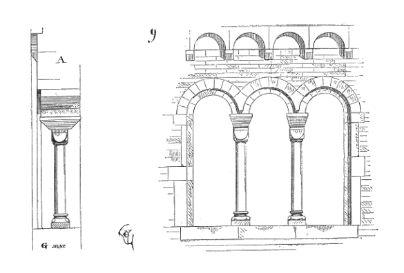 esquisse architecture médiévale - classe médiévale avec Élément Terre en Auvergne