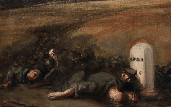 Verdun, l’encyclopédie de la Première Guerre Mondiale | Élément terre - © JEREMY DUMOND - peinture de guerre